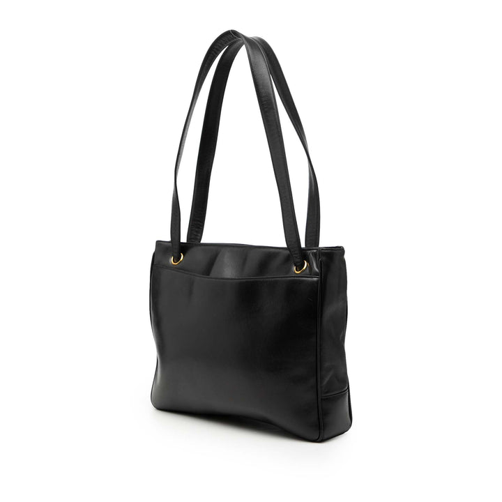 Chanel CC clouté Logo Cabas Cuir d'agneau