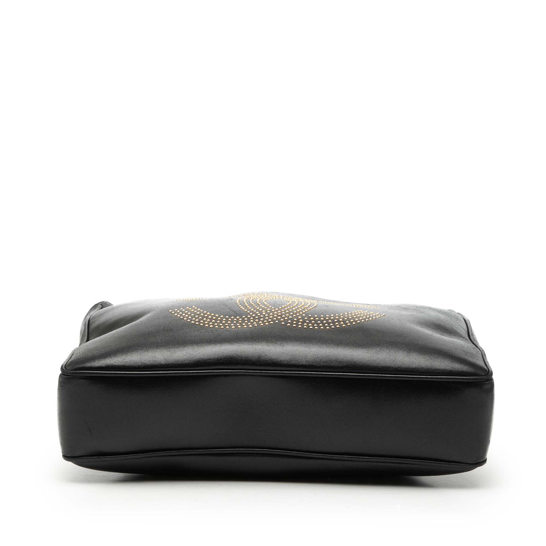 Chanel CC clouté Logo Cabas Cuir d'agneau