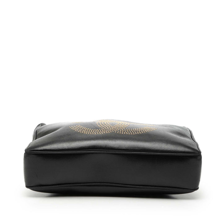 Chanel CC clouté Logo Cabas Cuir d'agneau