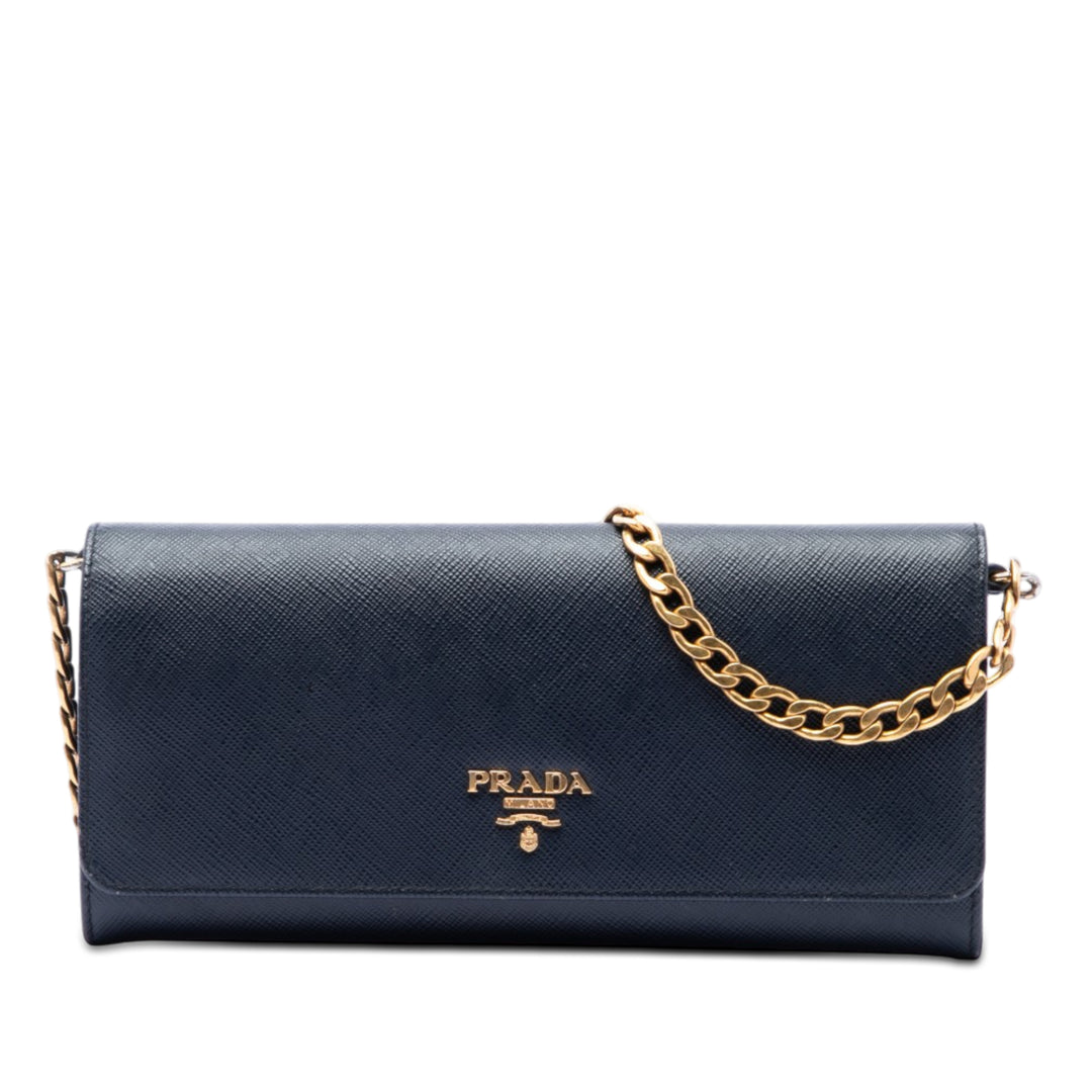 Prada Lux Wallet on Chain Cuir Saffiano