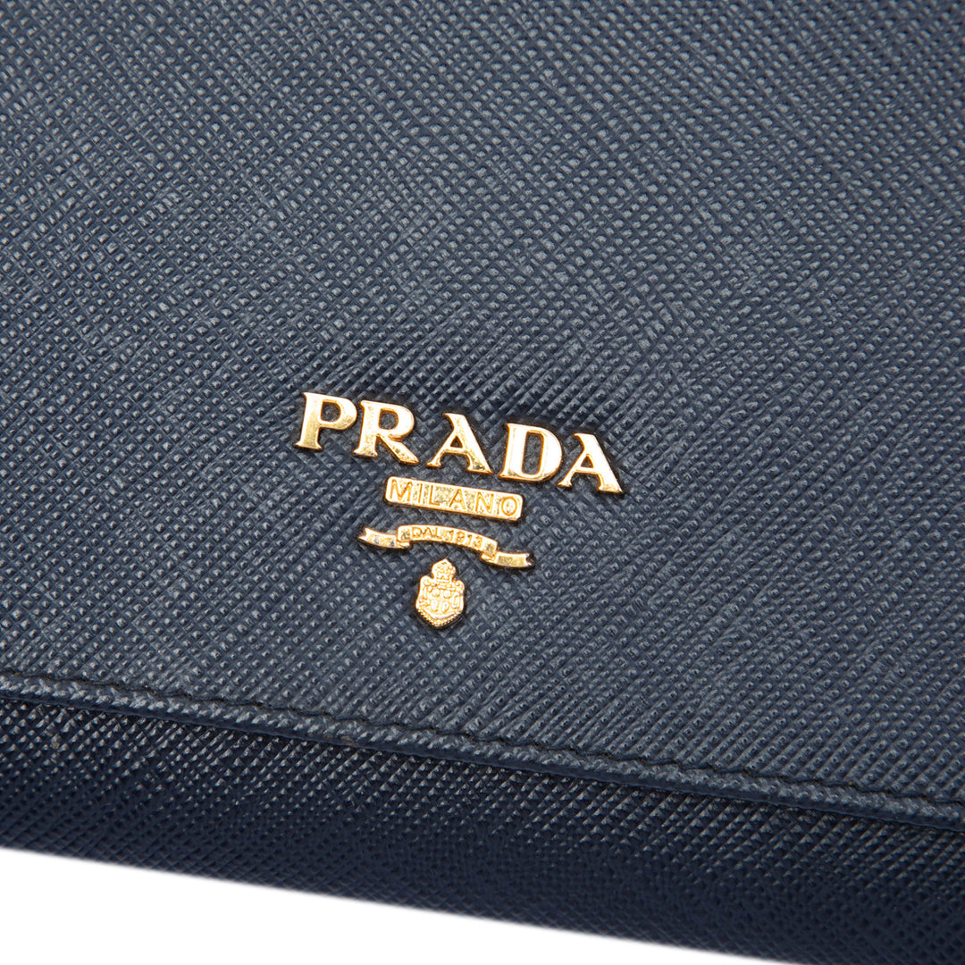 Prada Lux Wallet on Chain Cuir Saffiano