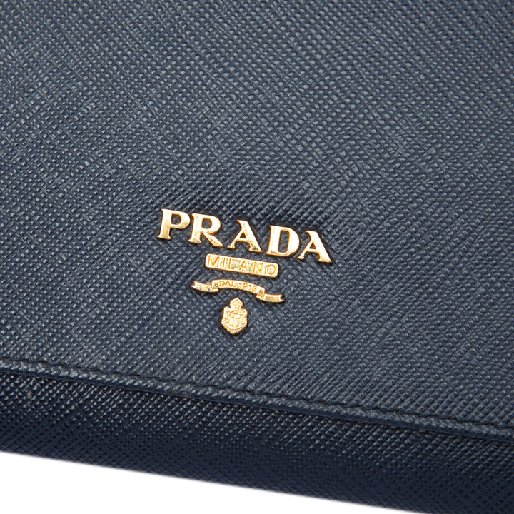 Prada Lux Wallet on Chain Cuir Saffiano