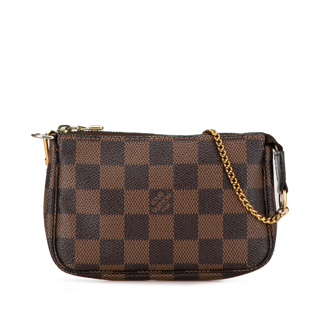 Damier Ebene Mini Pochette Accessoires Brown - Gaby Paris