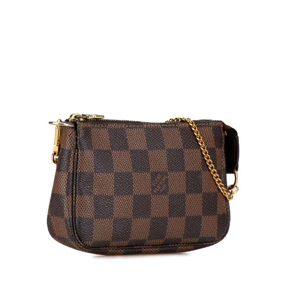 Damier Ebene Mini Pochette Accessoires Brown - Gaby Paris