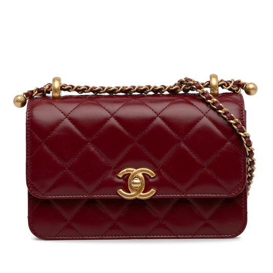 Mini Perfect Fit Flap Bag Red - Gaby Paris