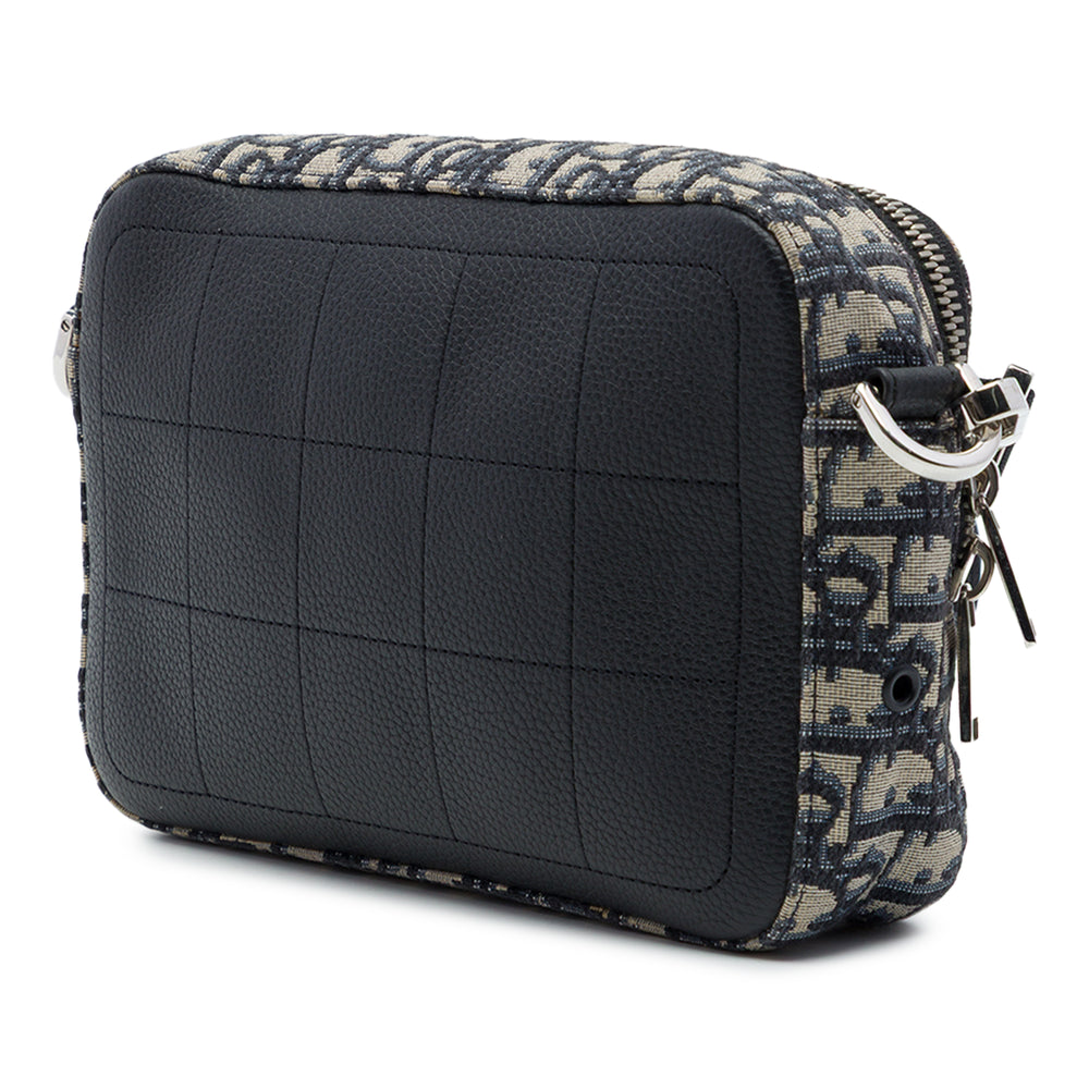Dior Safari Sac Mini Oblique Bleu – vue 2 – GABY PARIS