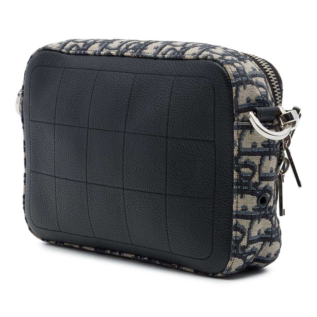 Dior Safari Sac Mini Oblique Bleu – vue 2 – GABY PARIS