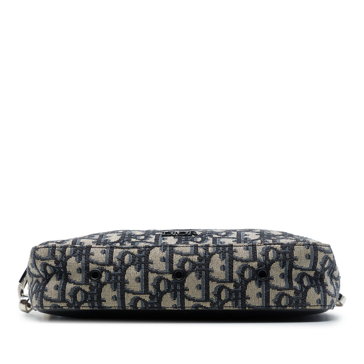 Dior Safari Sac Mini Oblique Bleu – vue 3 – GABY PARIS