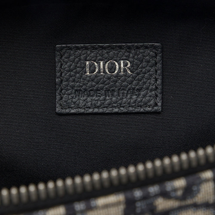 Dior Safari Sac Mini Oblique Bleu – vue 5 – GABY PARIS