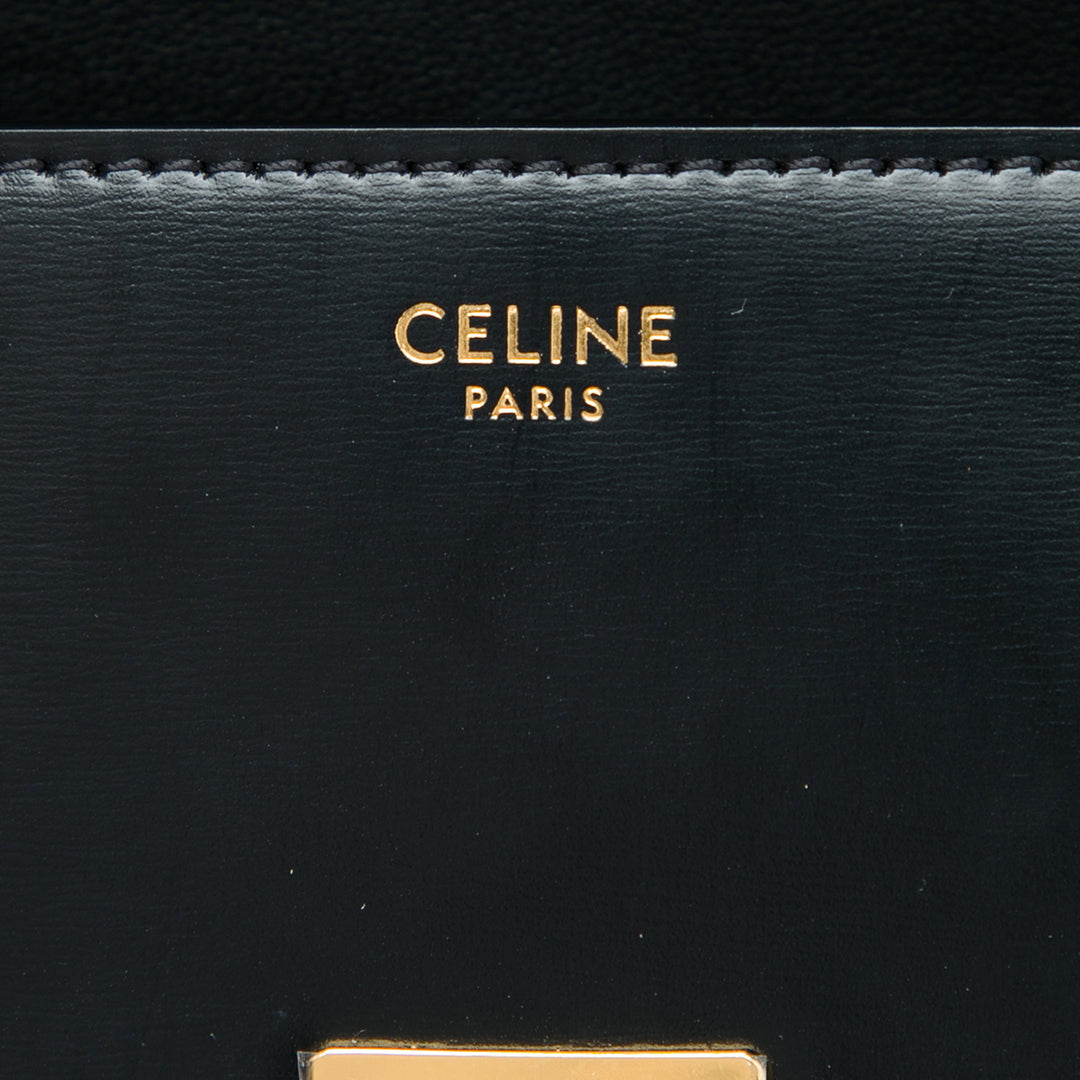 Celine brillant Cuir de veau Triomphe Claude Sac bandoulière