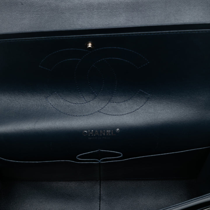 Chanel Jumbo Classic Cuir verni Double rabat