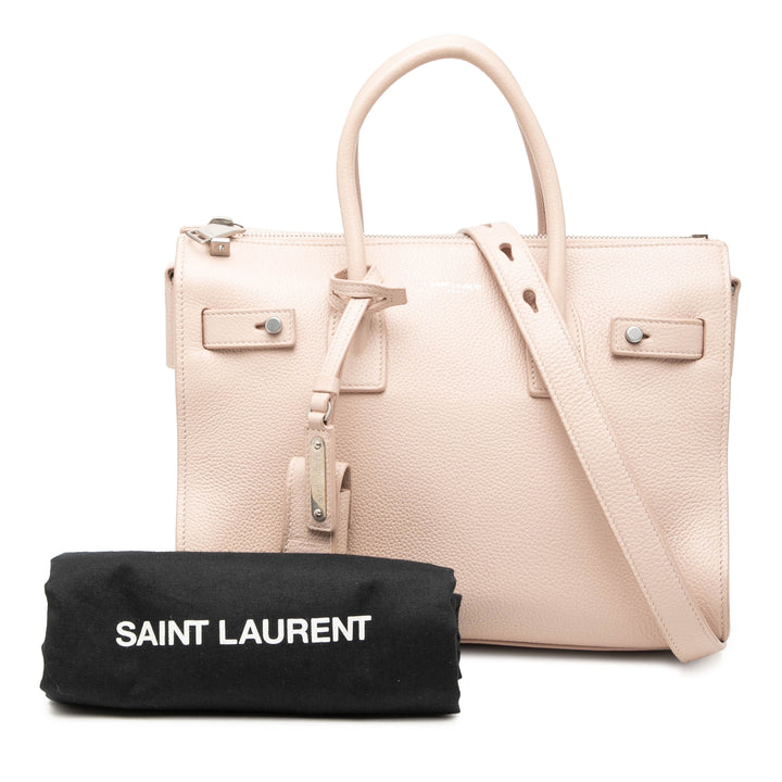Saint Laurent Baby Cuir de veau grainé Sac De Jour Sac