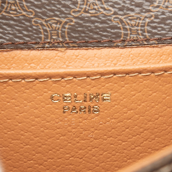Celine Mini Macadam Coated Toile sac à anse supérieure