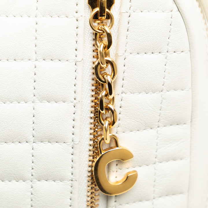 Small C Charm Crossbody Bag White - Gaby Paris