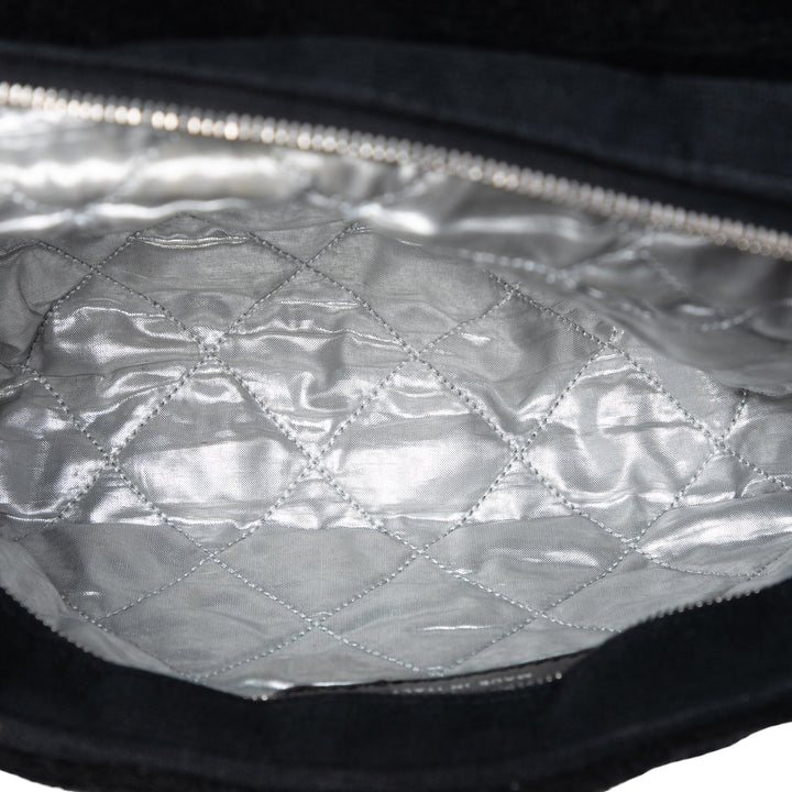 Chanel CC Matelassé Terry Cloth à rabat Tissu