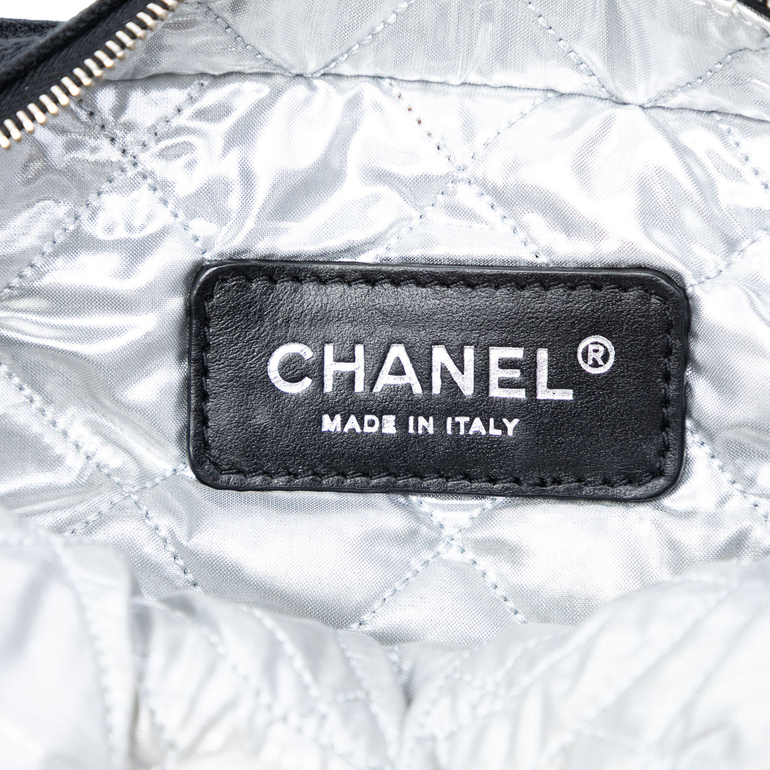 Chanel CC Matelassé Terry Cloth à rabat Tissu