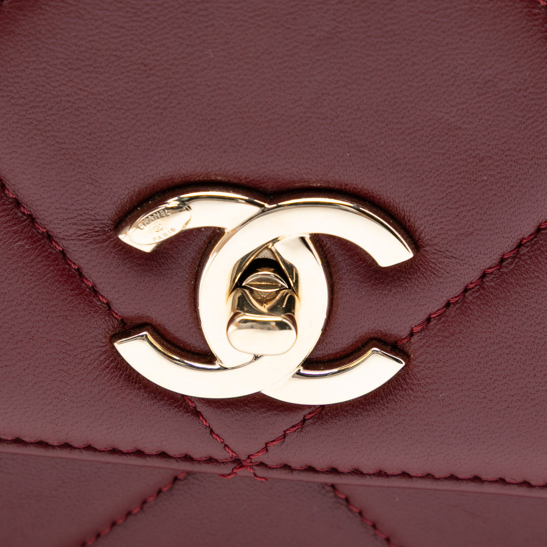 Chanel Matelassé Cuir d’agneau Trendy CC à rabat – GABY PARIS Authentique