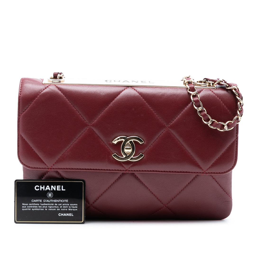 Chanel Matelassé Cuir d’agneau Trendy CC à rabat – GABY PARIS Authentique