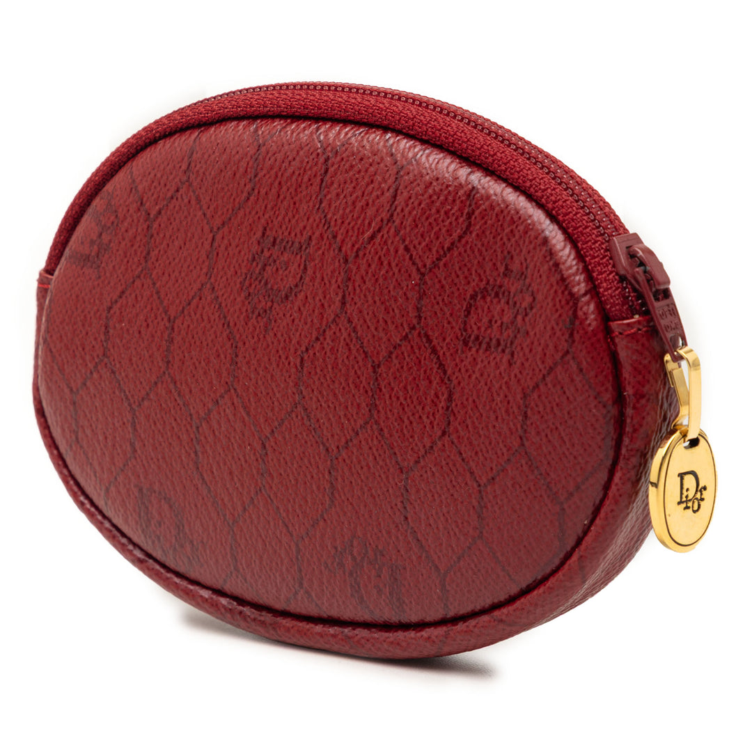 Dior Honeycomb Coated Toile Coin Pochette