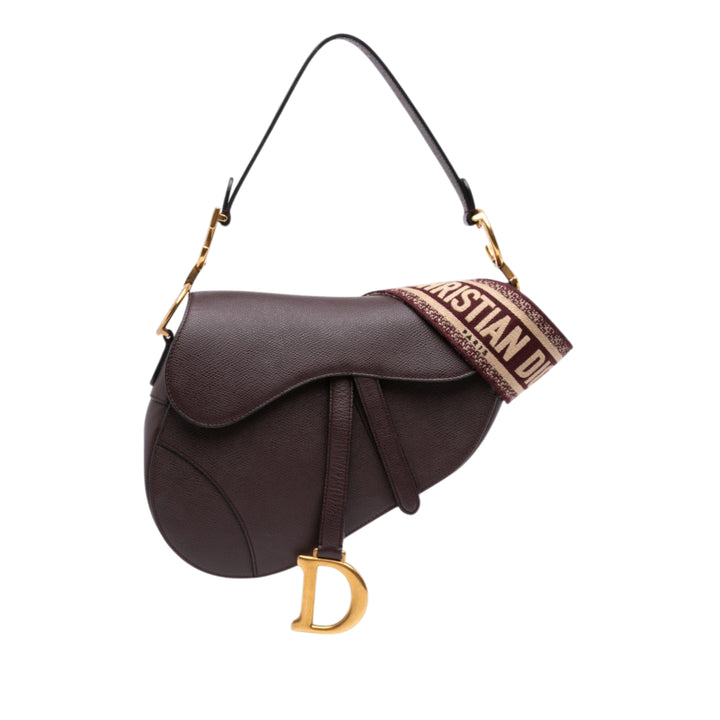 Dior Mini Cuir de veau grainé Saddle Sac