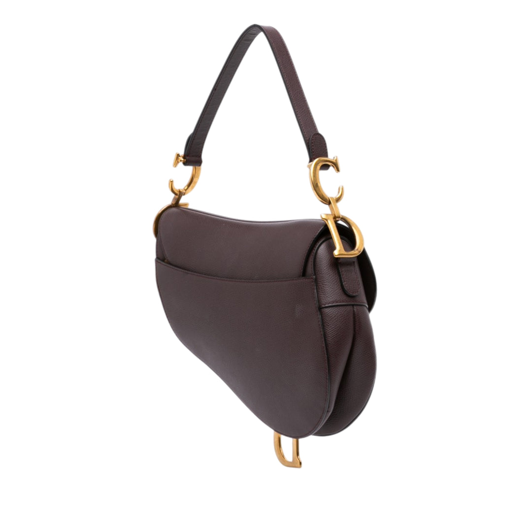 Dior Mini Cuir de veau grainé Saddle Sac