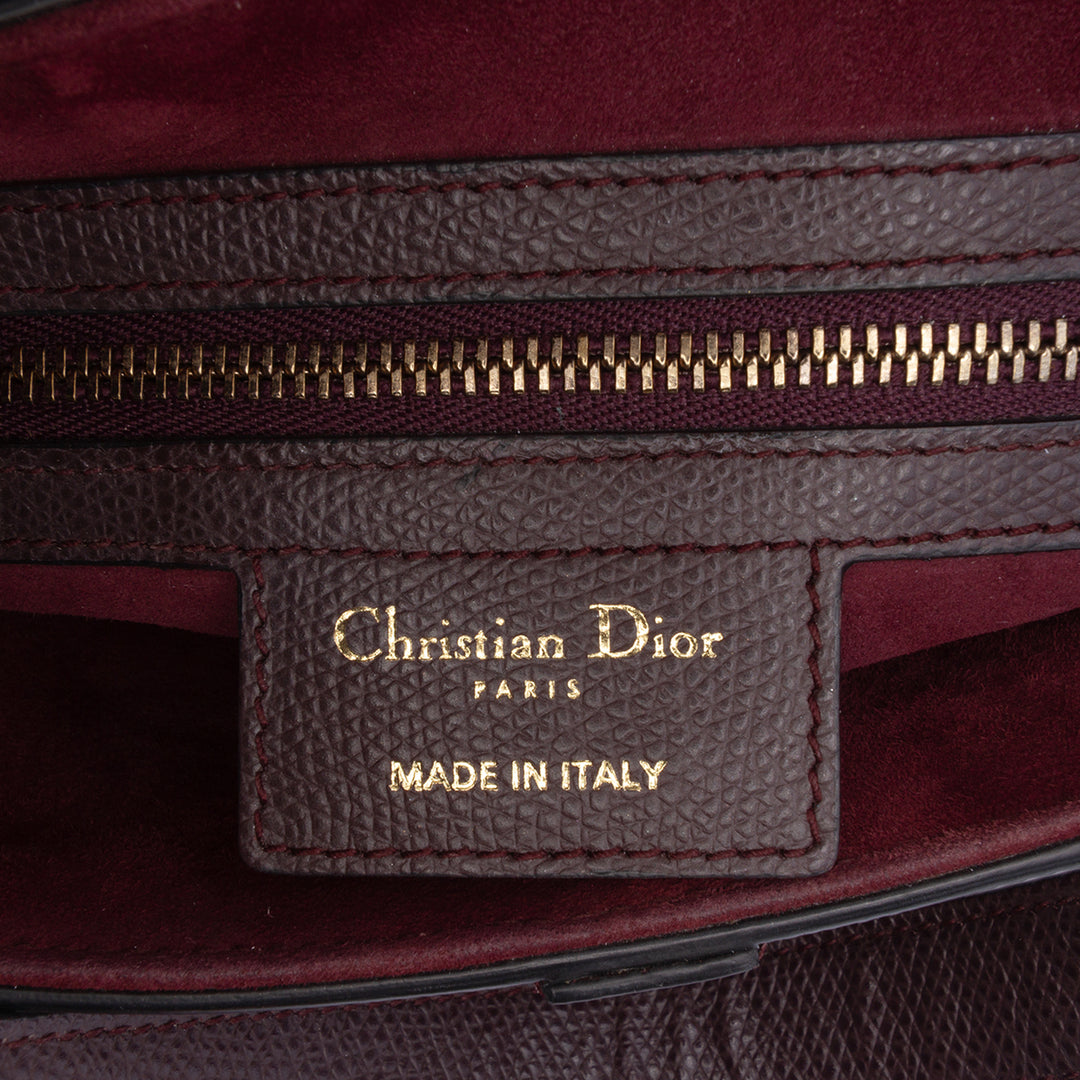 Dior Mini Cuir de veau grainé Saddle Sac