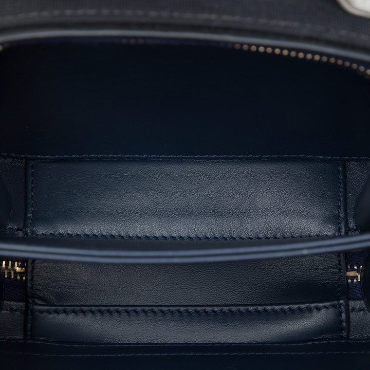Chanel Tricolore Jersey CC Filigree Vanity Petit Bleu – vue 4 – GABY PARIS