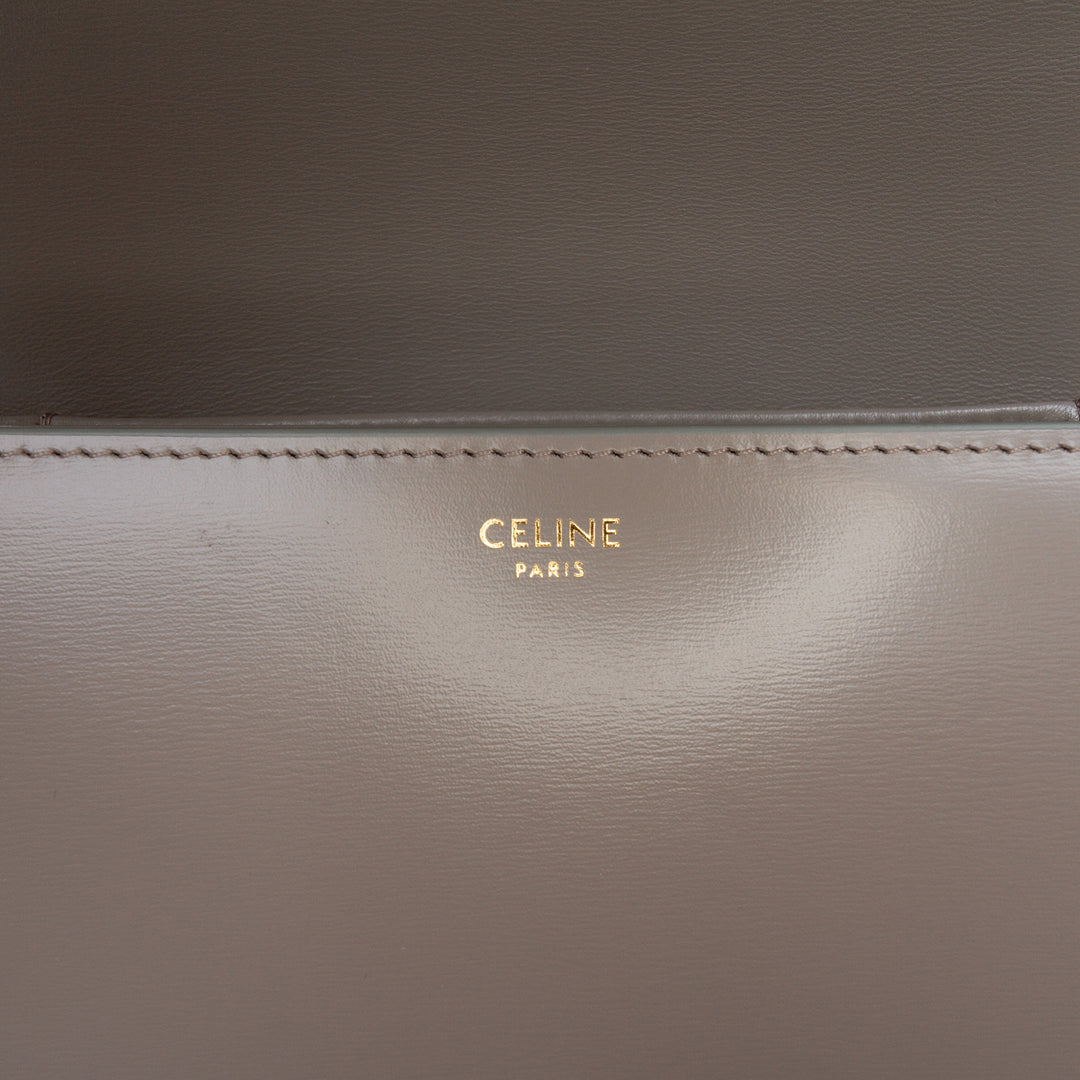 Celine Classique brillant Cuir de veau Triomphe Sac porté croisé