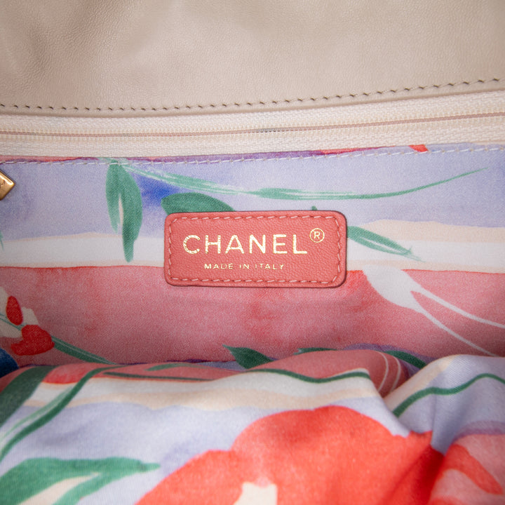 Chanel CC Straw Country Flap Marron