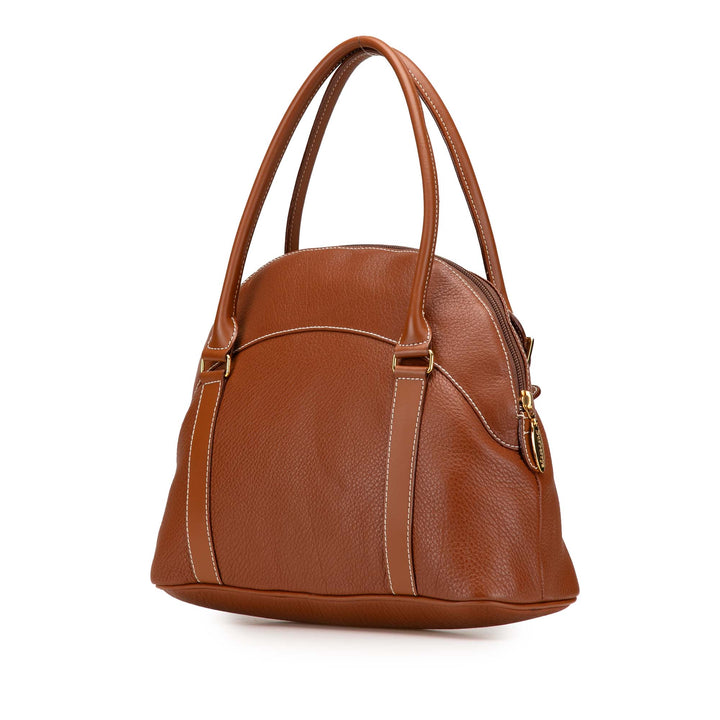 Leather Handbag Brown - Gaby Paris
