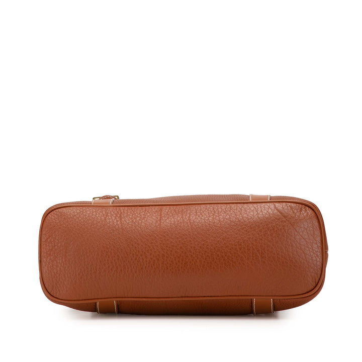Leather Handbag Brown - Gaby Paris