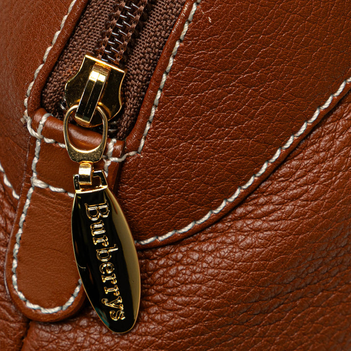 Leather Handbag Brown - Gaby Paris