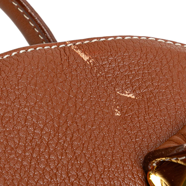 Leather Handbag Brown - Gaby Paris