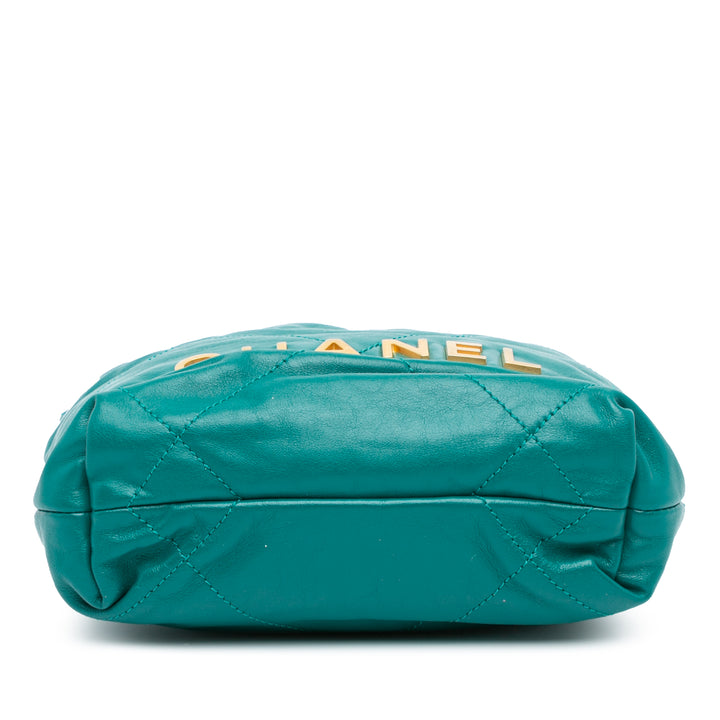 Chanel Mini Shiny Cuir de veau 22 Sac à main Vert – GABY PARIS Authentique