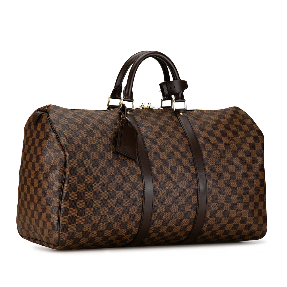 Damier Ebene Keepall 50 Brown - Gaby Paris