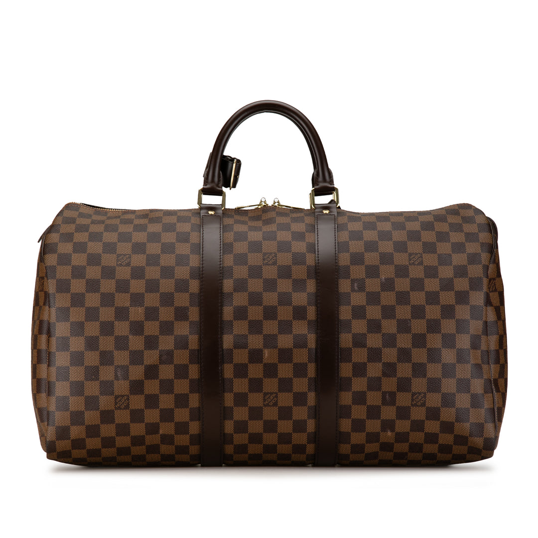 Damier Ebene Keepall 50 Brown - Gaby Paris