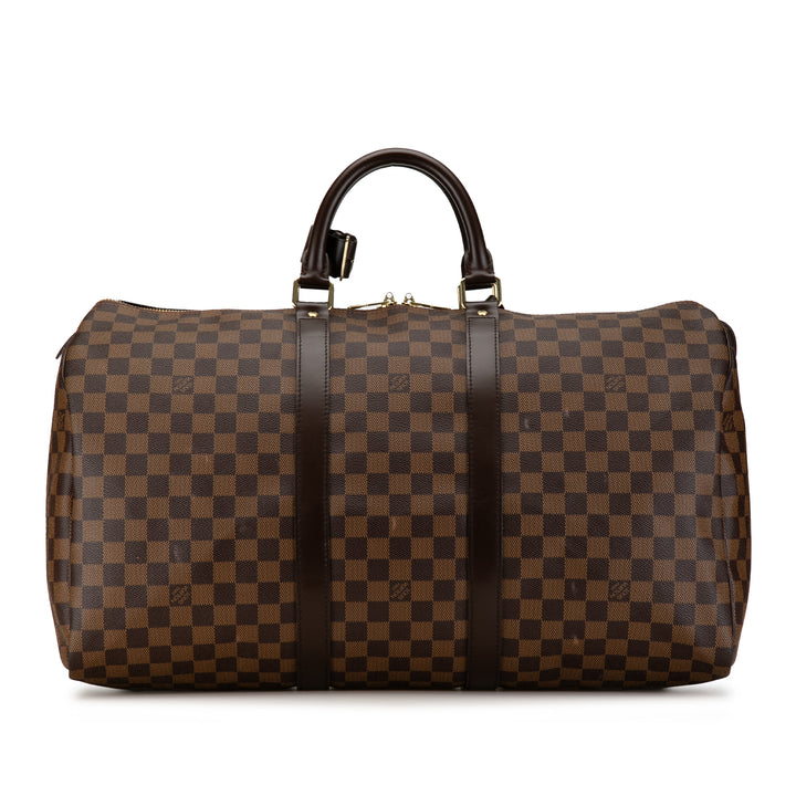 Damier Ebene Keepall 50 Brown - Gaby Paris