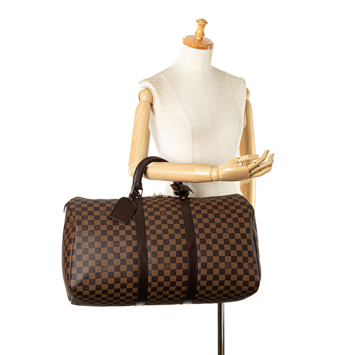 Damier Ebene Keepall 50 Brown - Gaby Paris