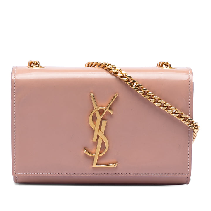 Saint Laurent Small Smooth Cuir de veau Monogram Kate Sac porté croisé