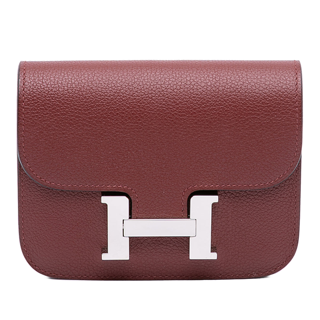 Hermès Constance Slim Portefeuille Cuir Clémence