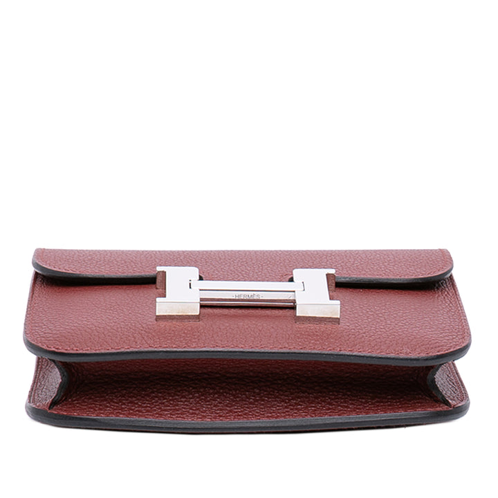 Hermès Constance Slim Portefeuille Cuir Clémence