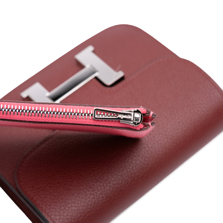 Hermès Constance Slim Portefeuille Cuir Clémence