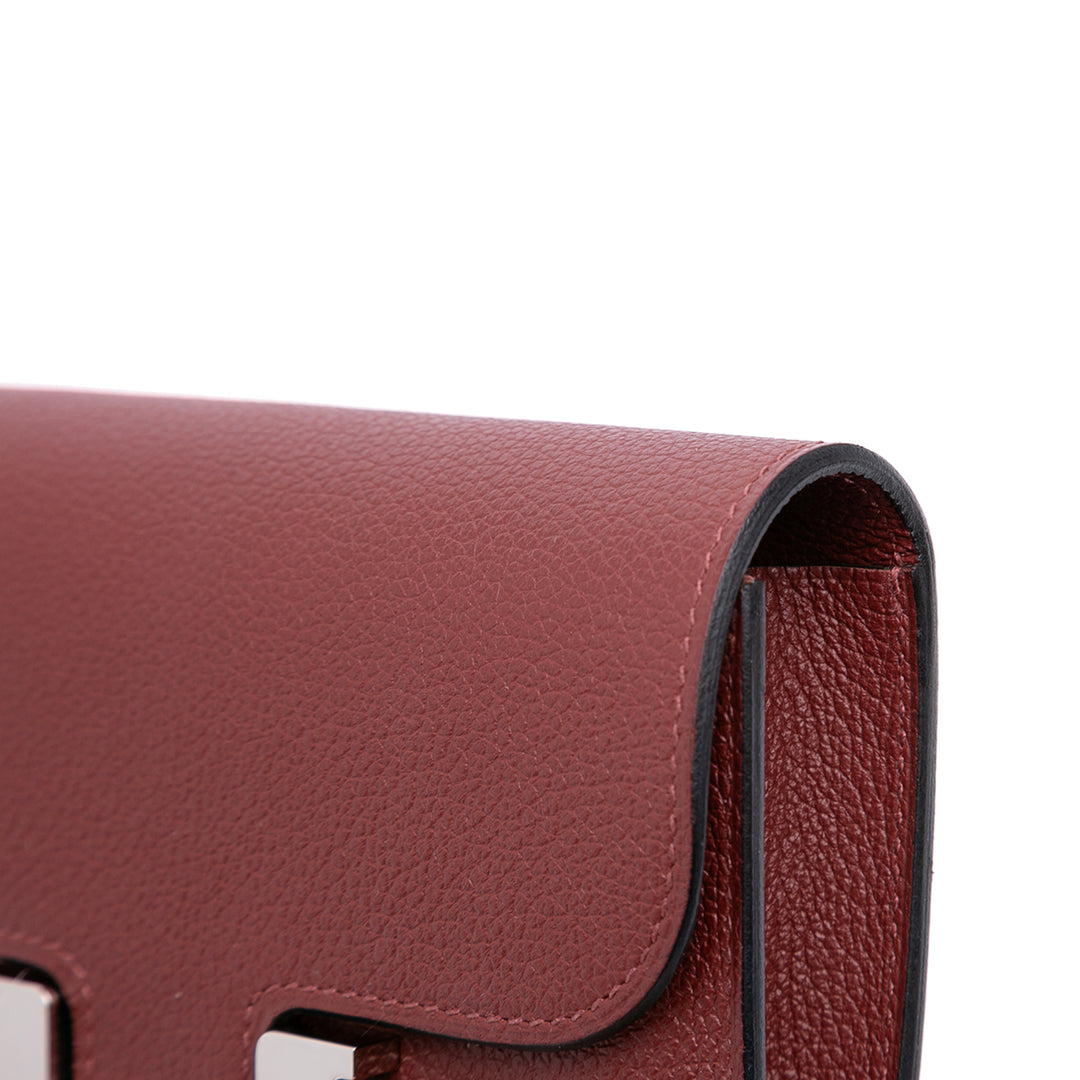 Hermès Constance Slim Portefeuille Cuir Clémence