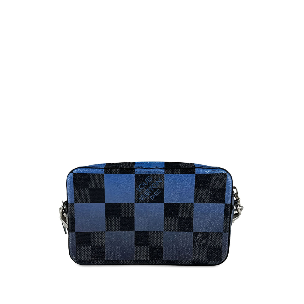 Louis Vuitton Giant Alpha Wearable Portefeuille Damier Graphite Bleu – vue 2 – GABY PARIS
