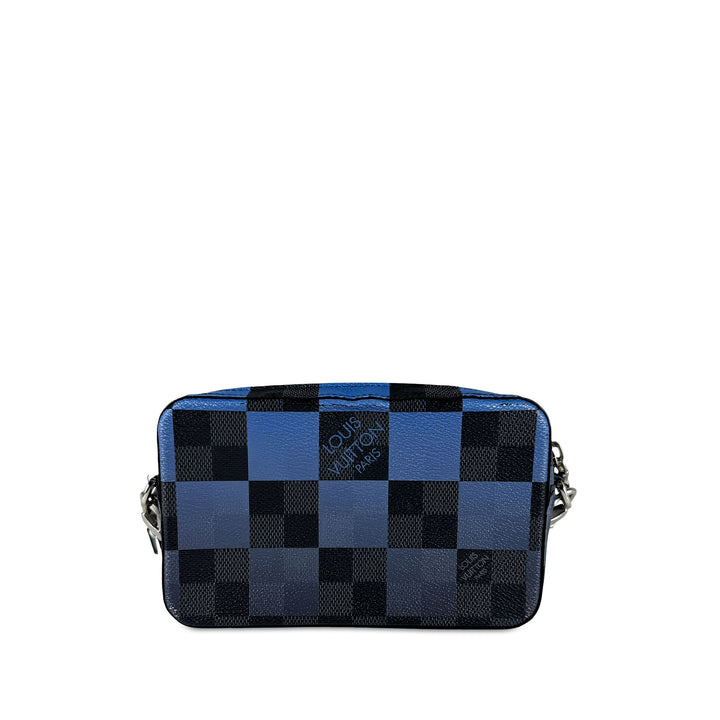 Louis Vuitton Giant Alpha Wearable Portefeuille Damier Graphite Bleu – vue 2 – GABY PARIS