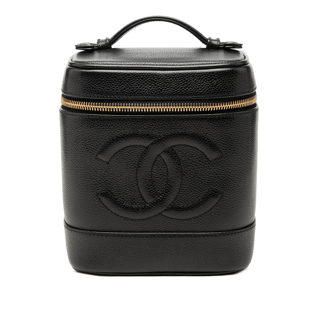 Chanel CC Vanity Cuir caviar Noir – vue principale – GABY PARIS