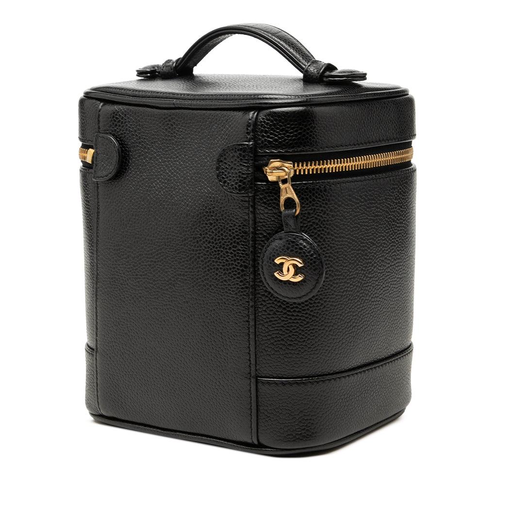 Chanel CC Vanity Cuir caviar Noir – vue 2 – GABY PARIS
