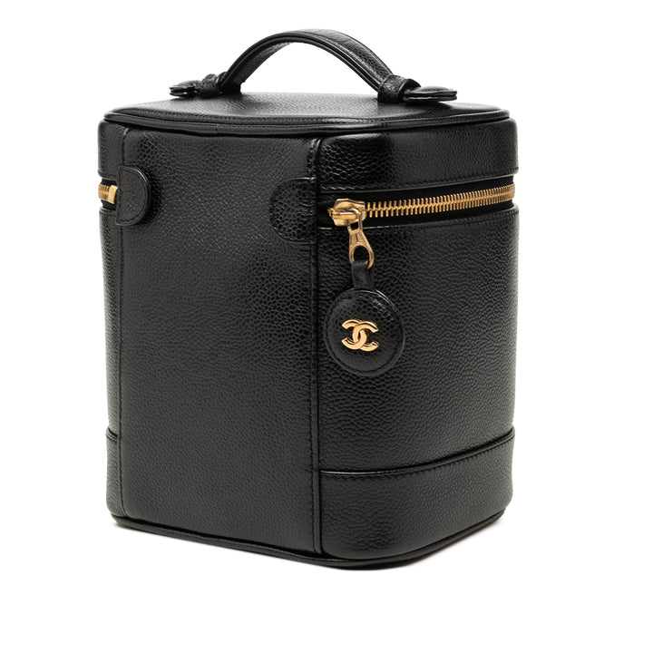 Chanel CC Vanity Cuir caviar Noir – vue 2 – GABY PARIS