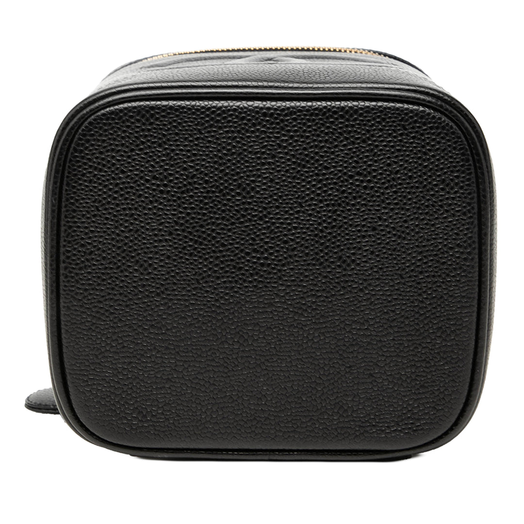 Chanel CC Vanity Cuir caviar Noir – vue 3 – GABY PARIS