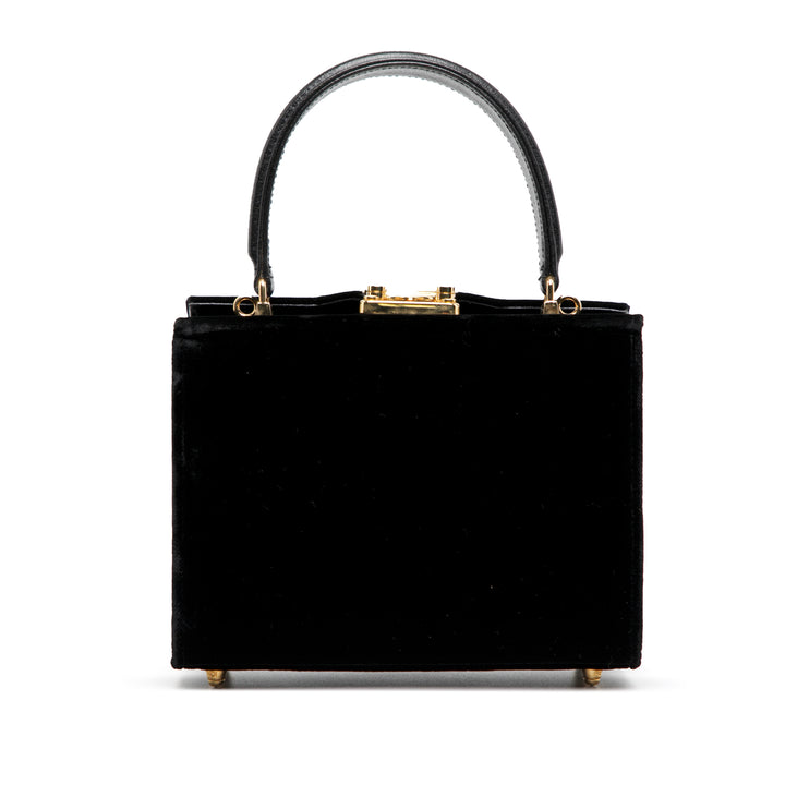 Fendi Velours Push Lock Boîte Sac